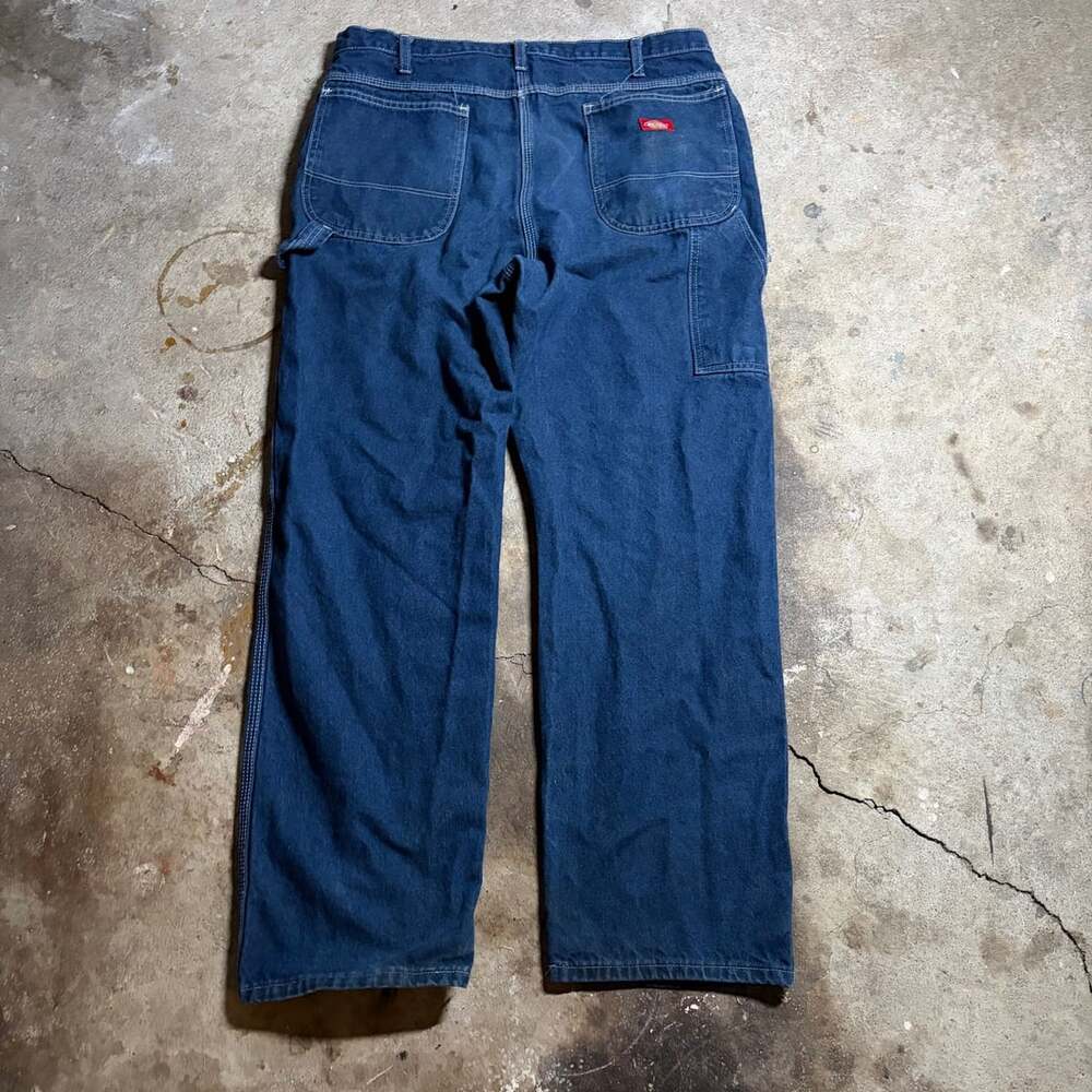 Dickies Dark Blue Denim Carpenter Jeans Size 38x30 - Picture 4 of 5